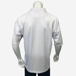 เสื้อกอล์ฟผู้ชายสีขาวลายธงชาติสหรัฐอเมริกา ป้องกันรอยยับ แห้งเร็ว ระบายความชื้น แขนสั้น พิมพ์ลาย สำหรับฤดูร้อน - Product Image 3