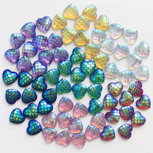 11 مللي متر مقياس السمك اللون الراتنج كابوشون القلب تصاميم مصغرة زخرفة لمسمار الفن زينة - Product Image 6