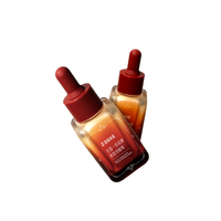 Coin arrondi compte-gouttes en verre carré 30ml sérum de soin de la peau du visage parfum huile essentielle pour usage cosmétique crème pour les yeux et goutte pour les yeux