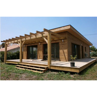 Kit de maison préfabriquée de luxe modulaire, style moderne et économique, en bois, pour villa, hôtel, maisonnette de vacances ou chalet