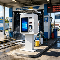 Station de paiement pour lavage auto en libre-service, kiosque de paiement pour lavage auto commercial résistant aux intempéries, terminal POS automatique extérieur à écran tactile