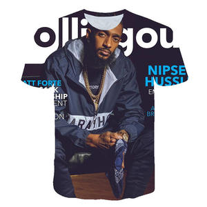 Camiseta 3D de Nipsey Hussle, <span class=keywords><strong>Camisetas</strong></span> de Alta Calidad para Hombre, Ropa Hip Hop, Top Cómodo, <span class=keywords><strong>Camisetas</strong></span> Estampadas de Manga Corta en Oferta - Product Image 3