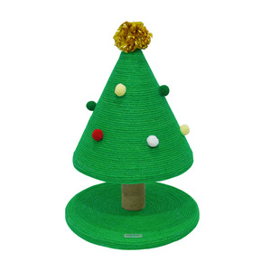 Wholesale <b>Cute</b> Climbing Frame <b>Tree</b> Tower with Christmas Design <b>Trees</b> & Scratcher - Product Image 4