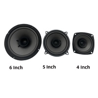 Altavoz Coaxial Profesional de Hierro de Alta Calidad al por Mayor para Automóvil 4/5/6 Pulgadas de Rango Completo Altavoz Universal para Puerta de Automóvil Negro 4