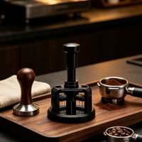 Aiguille distributrice de café magnétique WDT à rotation pour la préparation d'espresso à domicile par barista