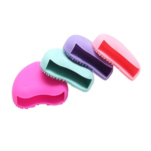 Outils de maquillage en forme de cœur, tampon cosmétique de beauté, éponge de lavage, nettoyeur de pinceaux de maquillage en silicone - Product Image 2