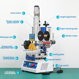 Prensa Térmica de Sobremesa para Tarjetas, Equipo de Prensado en Caliente para Tarjetas de PVC, Máquina Eléctrica Grande de Estampado en Caliente para Cuero y Papel - Product Image 5