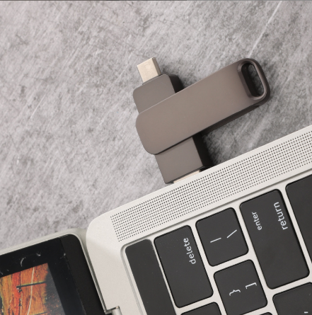 Factory Wholesale Custom Metal USB Flash Drives for Mobile Phones TYPE C Interface 2.0 & 3.0 with Customizable Logos New Product