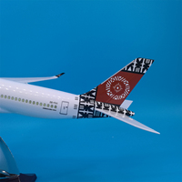 Modèle d'avion en résine ABS de 47 cm de la Fiji Airways A350, haute simulation avec éclairage LED et train d'atterrissage, ornement pour exposition