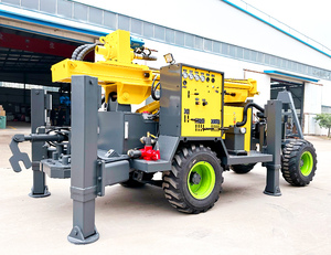 Tragbarer Diesel Kleiner pneumatischer Wasser brunnen Max.200m Bohrloch bohrmaschine Tiefbrunnen-Drehbohr gerät - Product Image 1