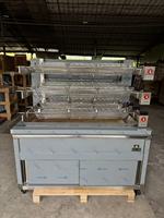 Machine à rôtir le poulet au charbon de bois de grande capacité pour restaurant commercial