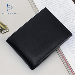 Blu Flut Toptan Tasarımcı Hakiki Sığır Derisi Kartlık Cüzdan İkinci Kalite Unisex Kısa Cüzdan Fabrika Fiyatı - Product Image 1