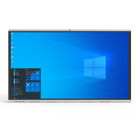 Tableau numérique interactif intelligent à écran plat de 75 pouces, moniteur LED, support mobile, tableau blanc interactif 20 points, 4K, 1 an