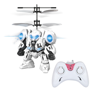 Flying Radio Control de carga de inducción infrarroja helicóptero de modo dual mango Control remoto Robot Juguetes - Product Image 1