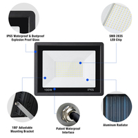 Projecteur LED extérieur DOB 170-265V 100lm/w Étanche IP66 Puce COB Options de projecteurs 150W 200W 300W 400W