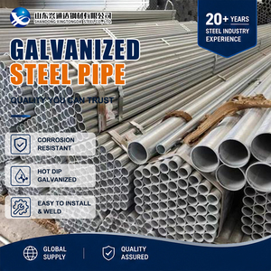 Tuyau en acier galvanisé DX53D SS400 Zero Spangle Z30 G/sqm 26,7 mm Sch160 avec excellente résistance à la corrosion - Product Image 1