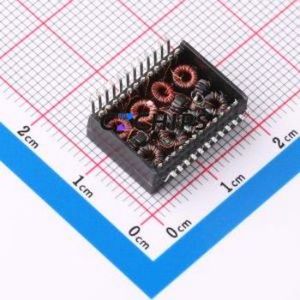 Transformateur LAN H5007ENL SMD-24P, 17,7x12,2mm Inducteur 1CT:1CT/1CT:1CT 350uH - Product Image 2