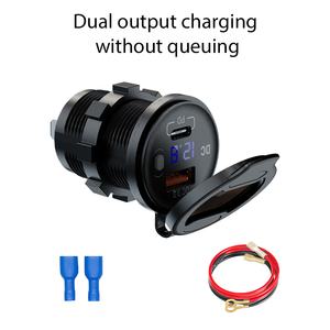 Cargador Rápido Modificado para Motocicleta <span class=keywords><strong>de</strong></span> 51W, Adaptador <span class=keywords><strong>de</strong></span> Cargador USB C para Auto, 5V3A, Carga Rápida para Teléfono Móvil, <span class=keywords><strong>iPhone</strong></span> 16 - Product Image 3