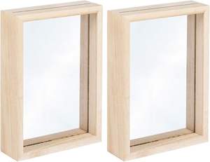 Cadre photo 3D personnalisé en acrylique avec boîte à ombre profonde pour objets commémoratifs et artisanat, avec logo gravé au laser, promotionnel - Product Image 1