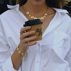 Waterproof and Tarnish Free 316l Stainless Steel Brand Wholesale Custom 18k Gold Plated Fine <b>Pearl</b> Jewelry Set for Women - Product Image 1