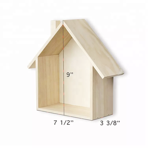 OEM <span class=keywords><strong>arte</strong></span> popolare in <span class=keywords><strong>legno</strong></span> appeso scaffale a forma di casa ombra cuby Box per la decorazione a tema d'amore - Product Image 1