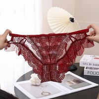 Culottes pour femmes en dentelle transparente de qualité supérieure, respirantes, taille basse, confortables, nouvelle collection