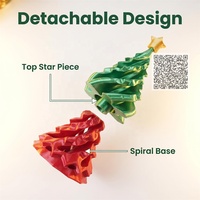 Jouet sensoriel de bureau empilable en forme d'arbre de Noël imprimé en 3D, prêt à la vente, nouveauté, cadeau de boutique, idéal pour les cadeaux de Noël