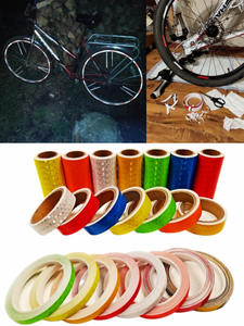 Haute visibilité 1cm PVC réfléchissant vinyle <span class=keywords><strong>roue</strong></span> autocollant hologramme <span class=keywords><strong>bande</strong></span> réfléchissante avertissement de sécurité amélioré but <span class=keywords><strong>bande</strong></span> réfléchissante - Product Image 4