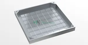 Rain Water Square Aluminum Recessed 300x300 Manhole Cover With Frame For Rain Drain