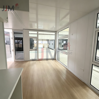 JJM Maisons préfabriquées portables pliantes de 20 et 40 pieds, villas mobiles, bureaux conteneurs extensibles et pliables à 2 ou 3 chambres