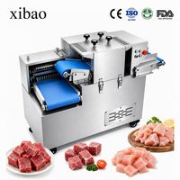 Machine à découper la viande automatique commerciale en acier inoxydable, équipement de découpe en cubes pour restaurants et entreprises de transformation de la viande