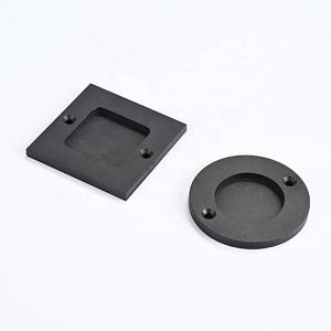 आधुनिक डिजाइन काले स्लाइडिंग नाई दरवाजा हार्डवेयर पॉकेट डोर हैंडल के साथ - Product Image 4