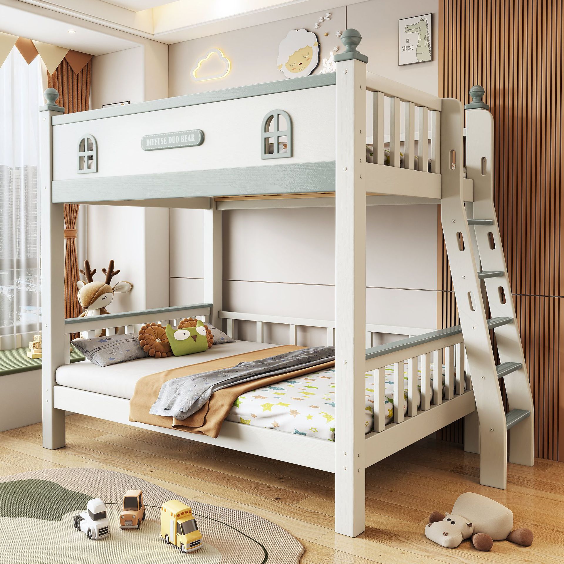 Double Bed Cool Furniture For Kids Double Bed Up And Down
