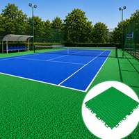 Tapis de sol en grille de riz à double couche à bords arrondis épaissis RD220, spécial pour les terrains de badminton et de tennis