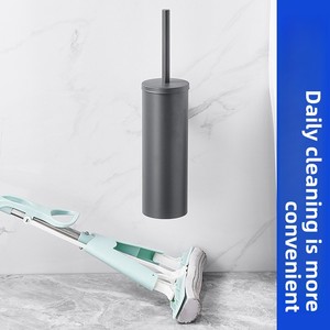 Support mural pour brosse de toilette en acier inoxydable, design minimaliste rond, finition polie, pour salle de bain - Product Image 5