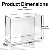 Boîte de présentation en acrylique transparente magnétique anti-UV intégrée, boîte de rangement portable pour cartes One Piece TCG OP-06