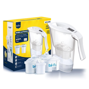 Caraffa filtrante SERIE 3000 Carmen Kit con 3 filtros Bi Flux Blanco y Transparente (2,3Lt) J9082 - Product Image 3