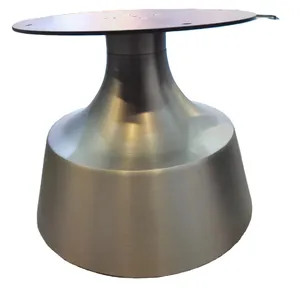 金属製家具脚ダイニングルーム楕円形ブロンズ台座鉄製テーブルベースモダンで安価な粉体塗装ベース