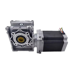 Moteur pas à pas Nema 34, modèle RV40, réducteur de vitesse à vis sans fin, montage sur bride, arbre plein, 14-280 tr/min, pour bras robotiques et systèmes de convoyage - Product Image 1