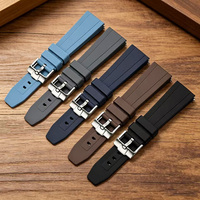 Bracelet de montre en caoutchouc de silicone liquide à dégagement rapide 20mm 22mm 24mm Bracelet de montre de plongée Bracelet de montre souple étanche Bracelets