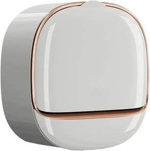 Glossy Rectangle Plastic Wall-Mounted Large Capacity Soap Box Drainage <b>Sponge</b> Drying <b>Holder</b> Organizer Europe Design - Product Image 5