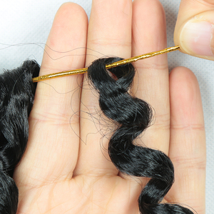 Wand Curl Crochet tóc 8 inch 20 sợi Ombre Nâu tóc vàng tổng hợp Crochet Bím Tóc jamaican trả lại tóc - Product Image 5