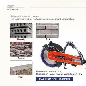 Beton zemin oluklu kesme 358 için çizgili dişleri ile 14 ''/elmas dairesel testere mm sinterlenmiş Turbo bölümlenmiş diskli tekerlek bıçak - Product Image 4