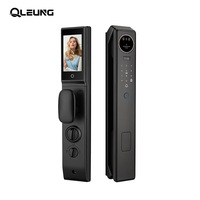 Serrure de porte intelligente de qualité professionnelle avec interphone vidéo, reconnaissance faciale 3D, empreinte digitale, WiFi, application mobile