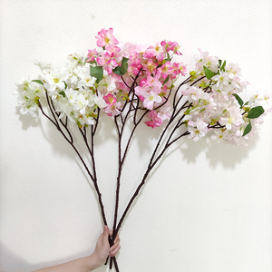 ดอกไม้เชอร์รี่ผ้าไหมเกรด Top ดอกไม้ประดิษฐ์ตกแต่งงานแต่งงาน Faux ดอกไม้เชอร์รี่<span class=keywords><strong>สาขา</strong></span>ดอกไม้ประดิษฐ์ - Product Image 6