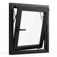 Ventana Corredera Abatible de Aluminio para Casa, Diseño Minimalista, Duradera, Precio de Fábrica Profesional, Color y Tamaño Personalizables, para Villas de Lujo