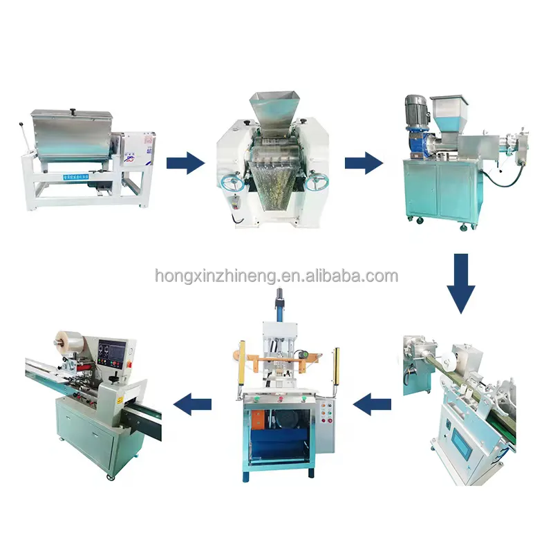Hongxin Top Quality Soap Cutting Stamping Machine Handmade Soap Logo Stamp Printing Machine For Soap Production Line