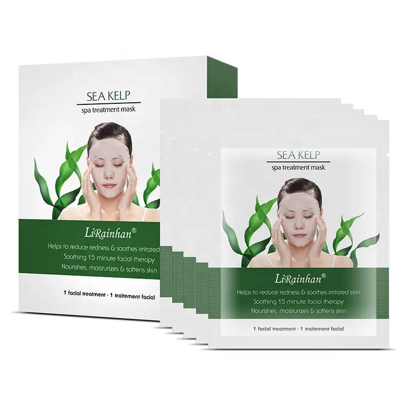 Korea Skin Care Private Label Skin Sheet For Moisturizing Hydrogel Whitening Organic Sea Kelp Beauty Face Mask