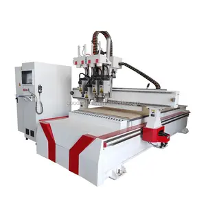 4 spindles multi heads router woodworking wood processing machine cnc