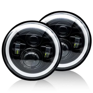 Liwiny 7 "Vòng Led Đèn Pha với cao thấp chùm 160W <span class=keywords><strong>Dot</strong></span> phê duyệt đèn pha cho Jeep wrangle Điều kiện Mới - Product Image 5